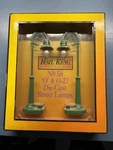 Mth Railking No. 58 Gauge Die-cast Lighted Street Lamps Set Green 1056. Fixed Price $24.99.
