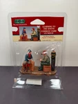 Lemax Village Learning To The Knots Poly Resin Figurine Figure Set 2003 32716A. Fixed Price $12.50.