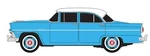 Classic Metal Works 30663 Ho Scale 1955 Ford 4 Door Sedan Aquatone Blue. Fixed Price $18.99.