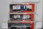 Lionel #29998/39395/39388 Us National Guard Boxcar/flatcar/tankcar. Fixed Price $148.45.