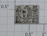 Lionel 128-77 Metal Newspaper For Man. Fixed Price $10.00.