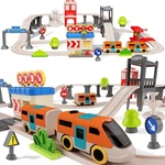 Electric Train Track Set With Music Lights & Steam, Kids Railway Toys For Play. Fixed Price $20.90.