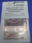 MAS004 Making Scene Scale Architect Kit Chimney Assortment (B12-20004). Fixed Price $12.99.