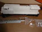Mth Scale Sample Undecorated Diesel Locomotive No Motor 13 1/2" Long. Fixed Price $110.00.