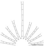 Viessmann 4142 Ho Scale Long Catenary Pack Mm. 190 - 5 Pieces. Fixed Price $18.05.