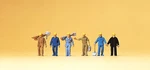 Track Workers (6) Figure Painted Preiser 79096. Fixed Price $20.57.