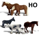 Ho 6 Farm Animals Hand-sculpted, Woodland Scenics, WOO-A1888. Fixed Price $15.99.