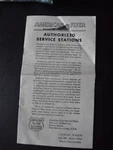 Vintage 1953 American Flyer Authorized Service Stations Booklet M2626-6. Fixed Price $18.00.