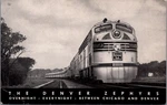 Denver Zephyr Train Burlington Route Streamliner Postcard 1936 Speed Record. Fixed Price $39.96.