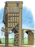 Walthers Cornerstone 933-2922 Ho Scale Wood Coaling Tower Kit. Fixed Price $65.99.