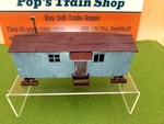 Plasticville -O/O27/S #1625-100 Railroad Work Car Maroon Assembled No Box. Fixed Price $27.95.