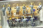 Ho Preiser 10220 Ten Construction Workers With Accessories :1/87 Scale Figures. Fixed Price $32.50.