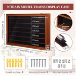 Lockable Train Display Cabinet - Wall Mounted, Uv Protection. Fixed Price $123.19.