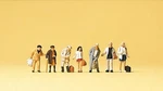 Scale Preiser # 79126 Seven Standing Passenger / Commuter Figures. Fixed Price $17.95.