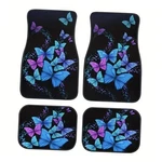 Butterfly Printing Floor Mats,black Carpet Style 1. Fixed Price $54.38.