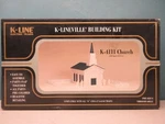 K-line O/s Guage Church With Figures & Fence #K-4111 Factory Sealed. Fixed Price $19.95.