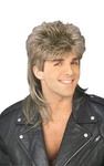 New Forum Novelties Blonde Mullet Wig Adult Costume, One Size. Fixed Price $15.99.