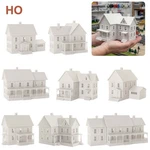 Scale 1:87 Model Dwelling House Kit White Unassembled Architectural Building. Fixed Price $16.99.