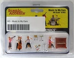 Ho Scale Music To My Ears - Woodland Scenics Accents #A1951. Fixed Price $19.50.