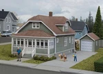 Walthers Ho 933-3791 Cornerstone American Bungalow W/ Single-car Garage. Fixed Price $35.98.