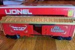 Vintage 6-9856 Lionel Old Milwaukee Billboard Reefer, 1975/76, New. Fixed Price $40.00.