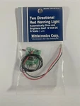 Miniatronics 100-NL2-01 Two Directional Red Warning Light Nos. Fixed Price $22.00.