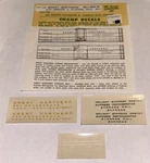 Champ Ho Decal-great Northern/gn Exp/reefer/mail Storage Car-orng & Grn #HX-22. Fixed Price $6.25.
