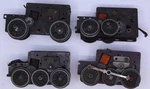 Acme 1505L11 Steam Motor Chassis Assortment - Not Working (set Of 4). Fixed Price $35.00.