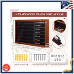 New Scale Model Train Display Case Wall Cabinet 6-SHELF Uv Protection. Fixed Price $79.73.