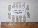 Lionel 161-300 Clear 14V Wedge Lamp Light Bulb For Diesel, Rolling Stock 12 Pcs. Fixed Price $9.74.