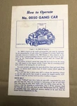 Lionel #0050-45 10/59 Ho Gang Car Instruction Sheet 1959-63. Fixed Price $12.00.