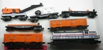 Lionel Preproduction Prototypes 11723 Amtrak Work Train Set. Fixed Price $1180.00.