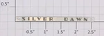 Lionel 2531-47 Silver Dawn Nameplate, No Adhesive (10). Fixed Price $40.00.