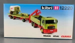 Kibri Man 3-AXLE Truck W/crane Trailer & Round Baler HO2653. Fixed Price $44.38.