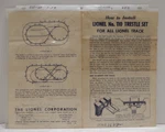 Lionel Postwar Original Instruction Sheet 110 Trestle Set 1958. Fixed Price $5.00.