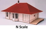Scale Leeton Depot With Ramp "laser Cut Wood Building Kit" BLS-088. Fixed Price $31.99.