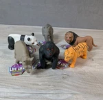 Life Like Jungle Animals Lot Of 6 Stretchable Toy Panda Lion Tiger. Fixed Price $49.99.