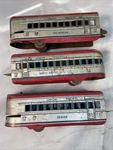 Marx Union Pacific Tin Litho 3 Passenger Cars Squaw Bonnet M1005 Omaha La 1950S. Fixed Price $74.99.