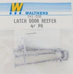 Walthers 941-938 Scale Reefer Door Latches White Metal Parts (pack Of 4). Fixed Price $10.19.