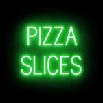 Spellbrite Pizza Slices Sign Neon Look, Led Light 20.8" X 15.0". Fixed Price $350.00.
