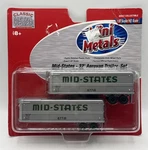 New Mini Metals 1:87/HO Scale Mid-states 32' Aerovan Trailer Set Diecast #31105. Fixed Price $14.99.