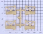 Lionel 3656-72 Yellow Gate (set Of 4) (12). Fixed Price $33.60.