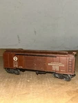 Wwii Era Lionel X2758 Pennsylvania Automobile Brown Boxcar With Sliding Doors. Fixed Price $74.99.