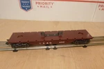 Marx Trains Nice! 5545 Cb&q Flatcar For Dual Trailer Load. Fixed Price $13.95.