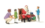 Preiser 44931 Santa Claus In Chair, Mother W/children Figures (set Of 4). Fixed Price $78.36.