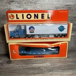 Rare 98 Lionel 6-52144 Nloe Grumman "tomcat" Tractor & Trailer And Flat Car. Fixed Price $197.50.