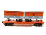 Lionel 6-52187 Flatcar With Piggyback Vans Madison Hardware Ln. Fixed Price $44.79.