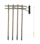 Woodland Scenics US2281 Scale Pre-wired Utility Poles With Double Crossbars. Fixed Price $24.99.
