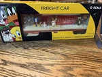 New K-line Looney Tunes Holiday Operating Flat Car Scale K691-6302. Fixed Price $125.00.