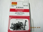 Micro-trains Stock # 00302021 (1000) Bettendorf Trucks Short Extension N-scale. Fixed Price $10.00.
